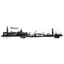 Sticker mural Skyline de Rostock 2