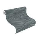 stribet tapet, non-woven tapet Sky Lounge natgrå metallic