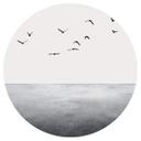 Sticker mural Kubistika - Le grand large - Rond