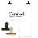 Plakat - Typografi - Fernweh