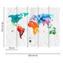 non-woven tapet ColourfulWorld fototapet Designwalls i farverigt og hvidt 