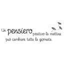 Muursticker Un pensiero positivo…