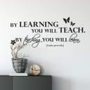 By learning you will teach..