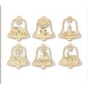 Set de campanas decorativas para árboles (6 piezas) con colgador