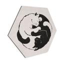 Hexagon Dibond Katte Ying & Yang - Tunaboylu