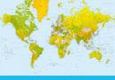 Papierbehang Map of the World
