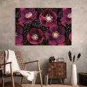Billede Blomster i lilla toner - Anis-illustration – print på aluminium (Alu-Dibond)