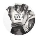 Póster Verbaan - Fight like a Girl - Redondo
