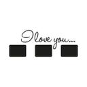 Wallsticker - I love you med plads til fotos