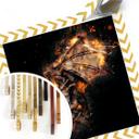 Poster Fireflight - vierkant