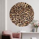 Vinilo decorativo Leopardo salvaje - Animal Print - Tunaboylu - Redondo