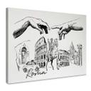 Lienzo Roma - Blanco y negro - Love your City