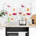 Stænkplade Disher - Colourful Poppies