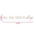 MDF-dekoration All you need is Sleep