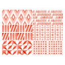 Azulejos Adhesivos Acuarela - juego coral - lote de 12