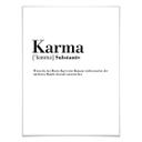 Plakat - Grammatik - karma