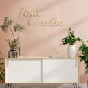 Decoración en madera de álamo - Hora de relajarse