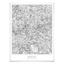 Póster mapa de Berlín
