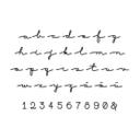 Akrylbogstaver - Enkeltbogstaver håndskrift