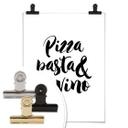 Póster Pizza Pasta Vino