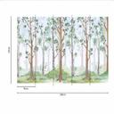 Skovblomst tapet i gråbrun - non-woven tapet Designwalls 2 - 2,55 x 3,5 m