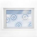 Matteret glas - Retro cirkler