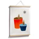 Póster Kubistika - Velas en invierno