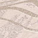 Abstrakt 3D-tapet med bølger hvid sølv - non-woven metallic effekt - mønstret tapet