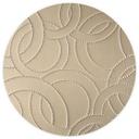 Fototapet med 3D-design - Abstrakte ringe beige - Grande - Rund - vliesetapet/selvklæbende non-woven