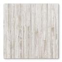 Plateau de table en verre - Shabby Chic effet bois - Carré