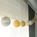 Cotton Ball Lights LED-Lichterkette gelb 20-teilig
