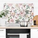 Stænkplade UN Designs - Blomster i kunstnerisk stil