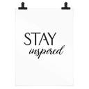 Plakat Stay Inspired