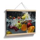 Póster de fruta refrescante