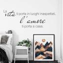 Muursticker La vita ti porta