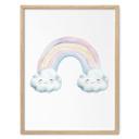 Póster para niños - La magia del arco iris en colores pastel