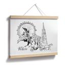 Poster Love your City - Wien - schwarz-weiß