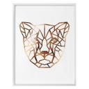 Plakat - Origami leopard - Kobbereffekt