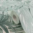 tapet blomstret grøn hvid - non-woven tapet A.S. Création