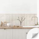 Salpicadero de cocina autoadhesivo Fredriksson - Geometría dorada