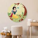 Tableau sur alu-Dibond rond Tohmé - Blanche-Neige