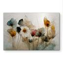 Geborsteld Alu-Dibond met goud-, zilver- & kopereffect - Boeket droogbloemen - Treechild