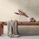 Naturinspireret plantemønster creme-beige tapet - non-woven tapet