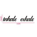 Decoración acrílica Letras 3D inhale exhale