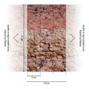 tapet stenvæg rødbrun - non-woven tapet Industrial Livingwalls - mat og glat