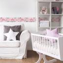 A.S. Création Lovely Kids Frise autocollante enfant - Rosé, Vert