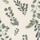 Papel pintado floral blanco verde - ramas y hojas estilo acuarela - Papel pintado no tejido - natural