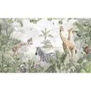 Kinder Fotobehang jungle dieren op Afmeting - Ms Tiff