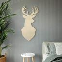 Decoración en madera chopo - ciervo