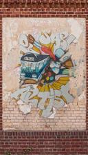 Graffiti tapet brun beige - non-woven tapet Industrial Livingwalls - mat og glat